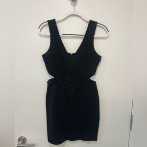 Parker Black Cut Out Mini Dress | Size M